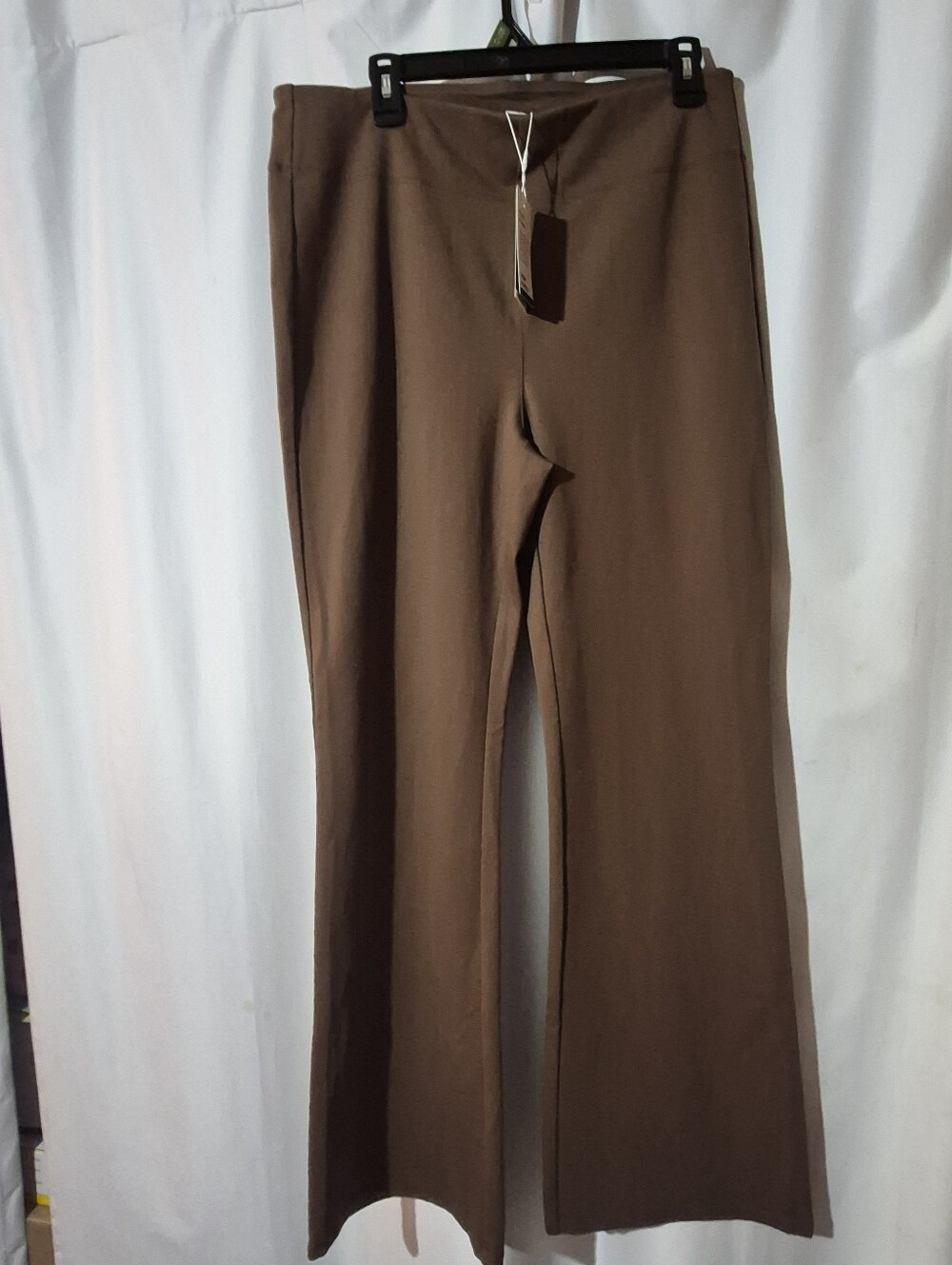 HALARA Womens Brown Straight-Leg Pants